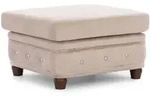 S-Style Hocker, Beige, Holz, Echtholz, Teilmassiv,Birke, Buche, 2-Sitzer, 75x45x70