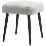 Homcom Fusshocker, Hellgrau, Kunststoff, 42x44x42 cm, Wohnzimmer, Hocker, Sitzhocker