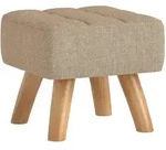 Homcom Fusshocker, Braun, Kunststoff, 27x26x27 cm, Wohnzimmer, Hocker, Sitzhocker