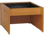 MCW M&auml;hroboter-Garage, Hellbraun, Holz, 70x50x80 cm, Gartenzubeh&ouml;r,...