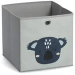 Zeller Present Aufbewahrungsbox, Grau, Textil, Tiere, Quadratisch, 28x28 cm,