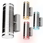 Led, Silber, Glas, Rund, F, 6x17.8x11 cm, Lampen & Leuchten, Au&szlig;enbeleuchtung,