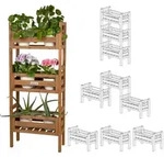 needs&wants Pflanzenst&auml;nder, Braun, Holz, 122x51x23 cm, Wohnzimmer,