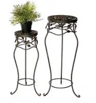 DanDiBo Blumenhocker, Schwarz, Metall, 23x65x23 cm, Wohnzimmer, Wohnzimmertische,