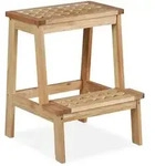 Relaxdays Tritthocker, Hellbraun, Holz, 38x47x38 cm, Kinderzimmer & Jugendzimmer,