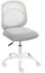 Beliani Schreibtischstuhl, Hellgrau, Textil, 52x84x52 cm, Arbeitszimmer,