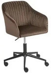 Beliani Schreibtischstuhl, Braun, Textil, 64x79x64 cm, Arbeitszimmer,...