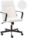 Beliani B&uuml;rostuhl, Wei&szlig;, Textil, 62x90x62 cm, Arbeitszimmer, B&uuml;rost&uuml;hle,