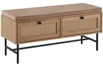 Kadima Design Schuhbank, Braun, Metall, 2 Schubladen, Rechteckig, Stativgestell,