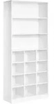 Beliani Schuhschrank, Wei&szlig;, Holzwerkstoff, 80x180x30 cm, Garderobe,