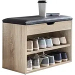 Kadima Design Schuhbank, Beige, Textil, Rechteckig, 60x40x30 cm, Garderobe,