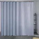 Duschvorhang, Hellblau, Textil, 275x180 cm, Badtextilien, Duschvorh&auml;nge