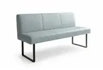 Kawola Esszimmerbank, Hellblau, Leder, 2-Sitzer, Rechteckig, 143x85x69 cm,...
