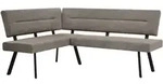 Beautysofa Eckbank, Braun, Metall, L-Form, 192x153 cm, Esszimmer, B&auml;nke,...