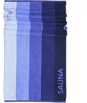 Lashuma Saunahandtuch, Hellblau, Blau, Textil, Gestreift, Rechteckig, 85x200 cm,