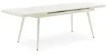 Idimex Gartentisch, Wei&szlig;, Metall, Mode, 180x77x90 cm, Gartenm&ouml;bel,...