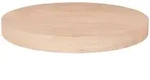 vidaXL Tischplatte, Natur, Holz, 50x4x50 cm, Esszimmer, Tische, Esstische,