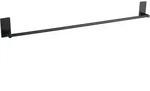 Handtuchhalter, Schwarz, Metall, 5.6x8.9x81 cm, Badaccessoires,...