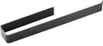 Handtuchhalter, Schwarz, Metall, 8x3x38 cm, Badaccessoires, Waschplatzzubeh&ouml;r,