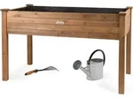needs&wants Hochbeet, Braun, Holz, 121x75x63 cm, Gartenzubeh&ouml;r, Hochbeete