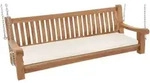 Deluke Schaukelbank, Creme, Holz, 180x62x70 cm, Gartenm&ouml;bel, Hollywoodschaukeln