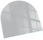 Tulup Glasplatte, Grau, Glas, Quadratisch, 100x100x0.4 cm, Kleinm&ouml;bel, Kamine &