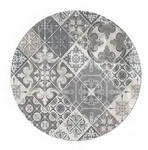 Tulup Glasplatte, Grau, Glas, Rund, 50x50x0.4 cm, Kleinm&ouml;bel, Kamine &...