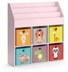 Vicco Kinderregal, Pink, Holzwerkstoff, 9 F&auml;cher, Rechteckig, 107.2x114.2x31.2...