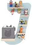 Livetastic Kinderregal, Gr&uuml;n, Holzwerkstoff, 7 F&auml;cher, 32x47x19 cm, erweiterbar,