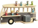 Relaxdays Wandregal, Mehrfarbig, Holz, 54x27x15 cm, Kinderzimmer & Jugendzimmer,