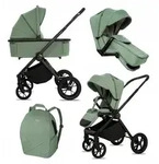 BabyLux Kinderwagen, Gr&uuml;n, Textil, 58x98 cm, Baby on Tour, Kinderwagen,