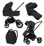 BabyLux Kinderwagen, Schwarz, Textil, 58x98 cm, Baby on Tour, Kinderwagen,