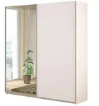 Kleiderschrank, Wei&szlig;, Holzwerkstoff, 80x200x120 cm, Schlafzimmer,...