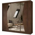 Masseno Schwebet&uuml;renschrank, Nussbaum, Holzwerkstoff, 6 F&auml;cher, 4 Schubladen,
