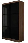 Beautysofa Schwebet&uuml;renschrank, Walnuss, Holzwerkstoff, 2 Schubladen,...