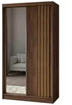 Masseno Schwebet&uuml;renschrank, Nussbaum, Holzwerkstoff, 3 F&auml;cher, 2 Schubladen,