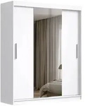 Masseno Schwebet&uuml;renschrank, Wei&szlig;, Holzwerkstoff, 4 F&auml;cher, Rechteckig,