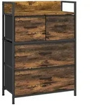 Homcom Kommode,, Braun, Textil, 29x85x60 cm, Wohnzimmer, Kommoden & Sideboards,