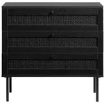 Livetastic Kommode Pensacola Chest 3 Drawers, Schwarz, Metall, 3 Schublade(n)
