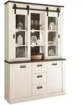 Furn.Design Buffetschrank, Wei&szlig;, Anthrazit, Holzwerkstoff, Nachbildung,Pinie,...