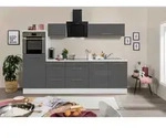 Respekta K&uuml;chenblock Premium 2.0, Grau, Wei&szlig;, Holzwerkstoff, 5 Schublade(n),1