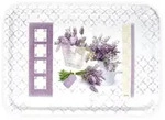 Lashuma Tablett, Flieder, Kunststoff, Baum/Pflanze/Natur, Rechteckig, 31x2x45...