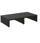 CARO-M&ouml;bel Monitorst&auml;nder, Schwarz, Holzwerkstoff, Mode, 50x10x27 cm,