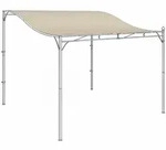 Outsunny Ersatzdach, Creme, Textil, 293x1x298 cm, Sonnenschutz & Sichtschutz,