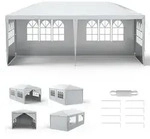 Faltpavillon, Grau, Textil, 300x250x300 cm, Sonnenschutz & Sichtschutz,...