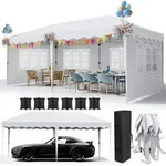 Pavillon, Wei&szlig;, Textil, 300x270x600 cm, Sonnenschutz & Sichtschutz, Pavillons &