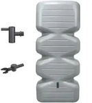 Garantia Regentonne, Grau, Kunststoff, 700 L, 60x179x80 cm, Gartenzubeh&ouml;r,