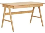 Beliani Schreibtisch, Hellgrau, Holzwerkstoff, 45x75x120 cm, Arbeitszimmer,