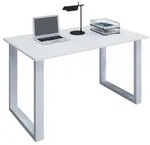 Mid.you Schreibtisch, Wei&szlig;, Holzwerkstoff, rechteckig, U-Form, 50x76x110 cm, in