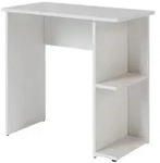 Vicco Schreibtisch, Wei&szlig;, Holzwerkstoff, 2 F&auml;cher, Rechteckig, 80x76x40 cm,